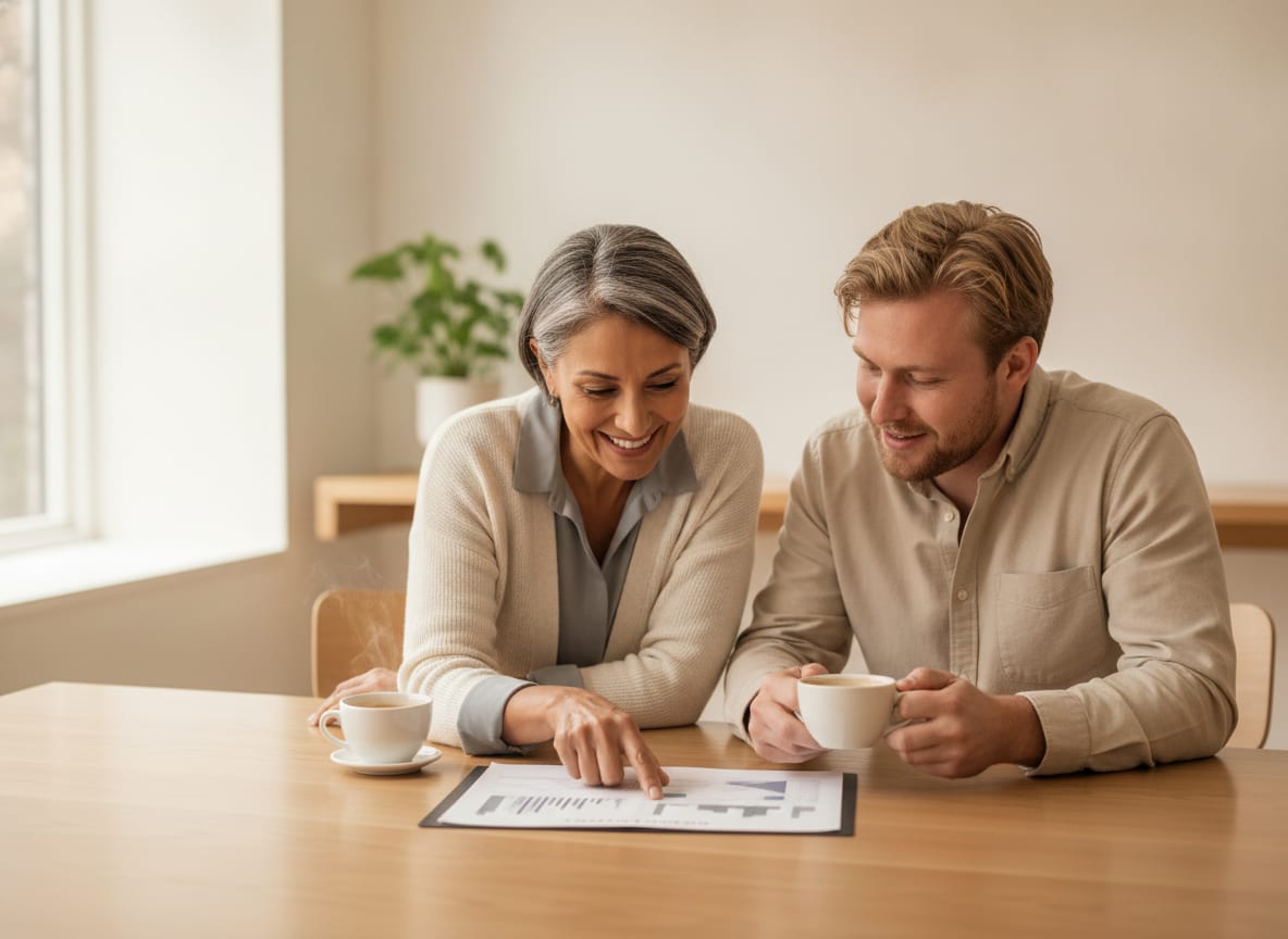Twee mensen bespreken een effectrapportage